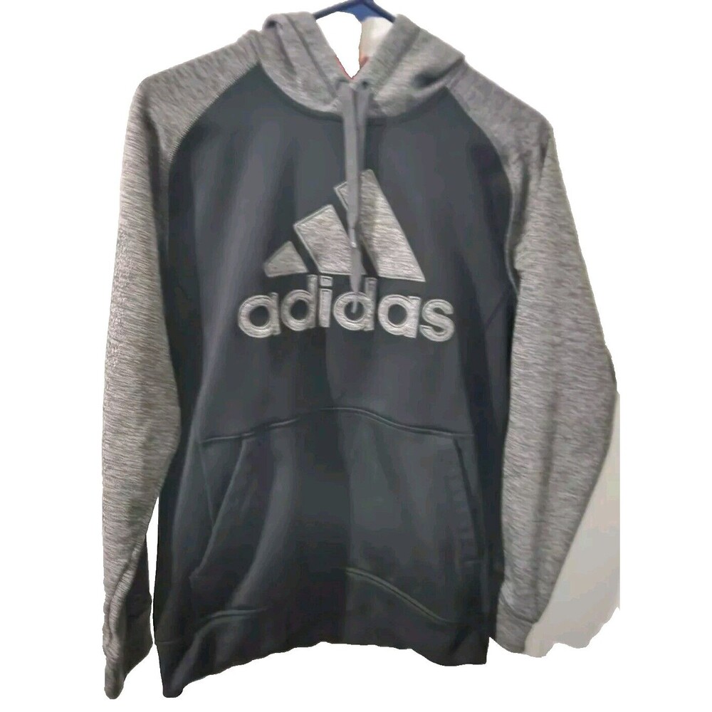 Adidas Essentials Climawarm 3-Stripes Pullover Hoodie Black Mens Size S